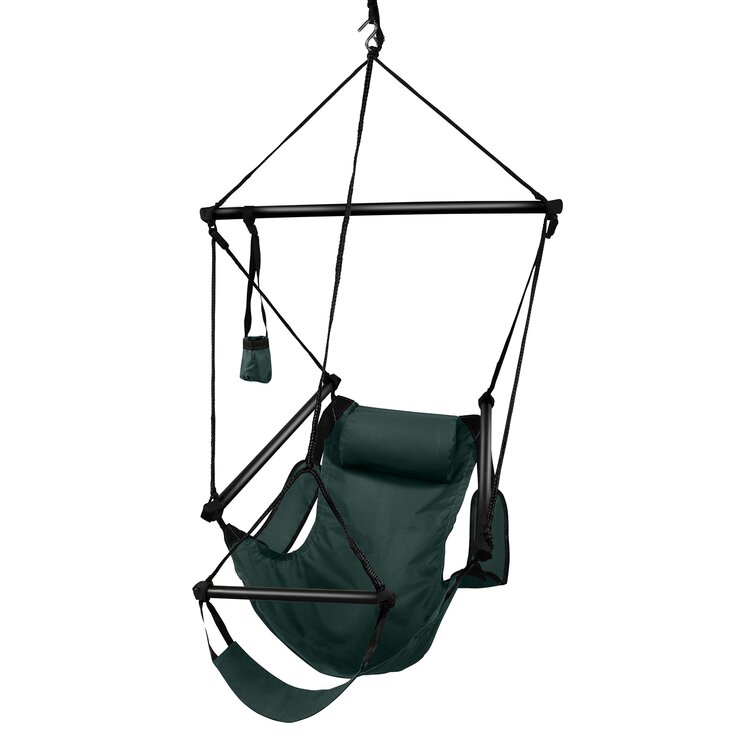 Canvas hanging chair online with footrest